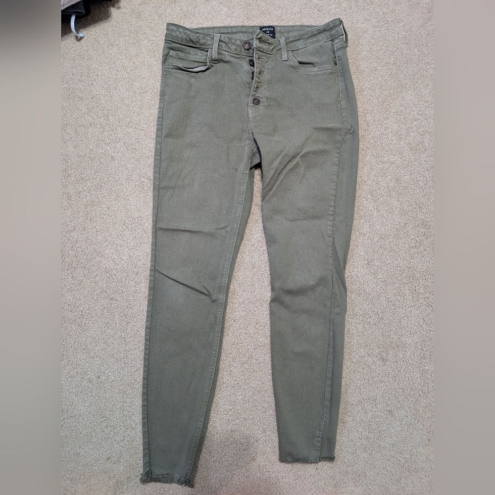Just Black Women's Skinny Jeans in Olive